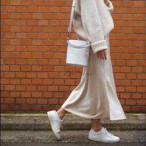 Oak + Fort Pleated Maxi Skirt